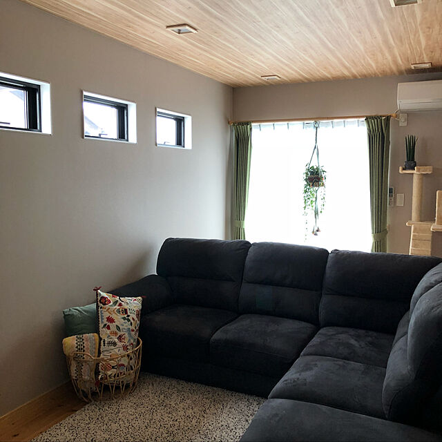 takakoのイケア-IKEAクッションカバーSANELAグレーグリーン50x50 cm送料￥750!代引き可の家具・インテリア写真