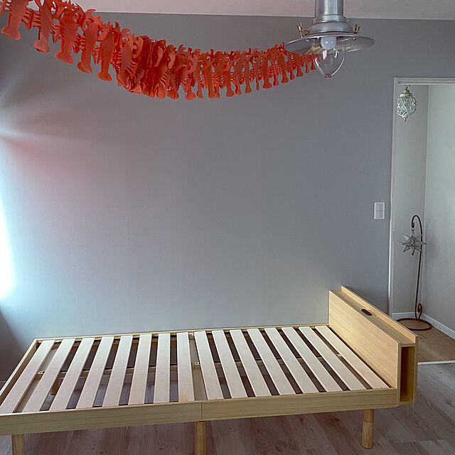 uninekoの-ベッド シングル ベッドフレーム シングルベッド すのこベッド ベット 収納 コンセント付き すのこ 高さ調節 おしゃれ 一人暮らし 新生活の家具・インテリア写真