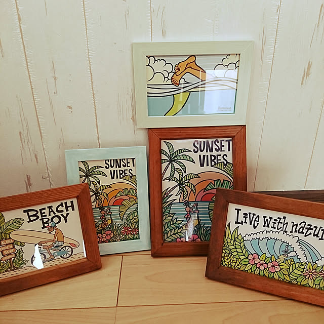 写真付きレビュー レターパックライト370円 ルーズマン ポストカード Fun Looseman ハワイ サーフ 雑貨 西海岸 カリフォルニア サーフィン カード 海 波 サーフアート アート ハワイアン インテリア 飾り 波乗り イラスト 南国 ハワイアンアート メッセージカード