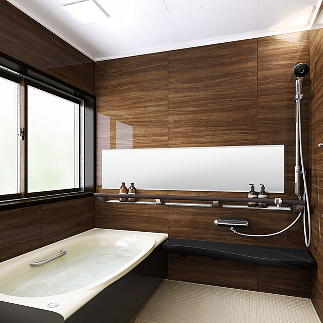 dreamotasukeの-システムバスルーム アライズ Ｋタイプ 1216(0.75坪)サイズ アクセント張りB面 LIXIL リクシル 戸建用 ユニットバス 住宅 浴槽 浴室 お風呂 リフォームの家具・インテリア写真
