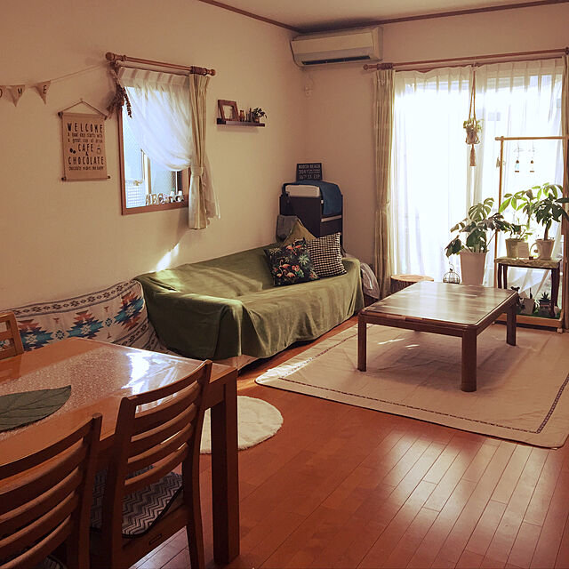 chiekawa63のニトリ-クッションカバー(PD アロハフラミンゴ17)  【送料有料・玄関先迄納品】の家具・インテリア写真