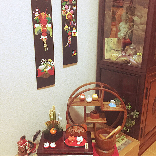 yukinoの-【花梨珍品棚　丸型】インテリア/和風/飾り棚/ディスプレイの家具・インテリア写真