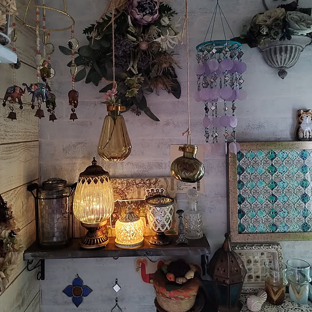 新品ロワール LED ランタン M アンティーク調 電池式 アンティーク