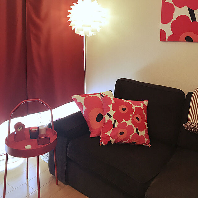 Miiiのmarimekko(マリメッコ)-marimekko クッションカバー 64163 CUSHION COVER WHITE/RED RED [並行輸入品]の家具・インテリア写真