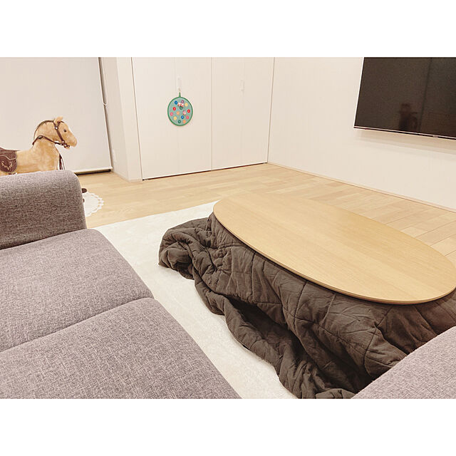 darakoの萩原-洗えるカバー式 極厚ラグ メレンゲタッチ ふっくら厚手 ウレタン入りの家具・インテリア写真