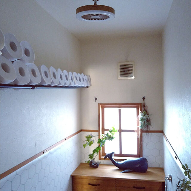 chocoの-DSLS61NLW サーキュライト 昼白色・木目調 E26ソケット リモコン付の家具・インテリア写真