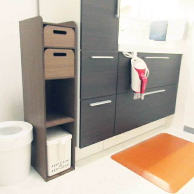 mikaの-フードコンテナ付きペット収納 ブラウン 【通販】の家具・インテリア写真