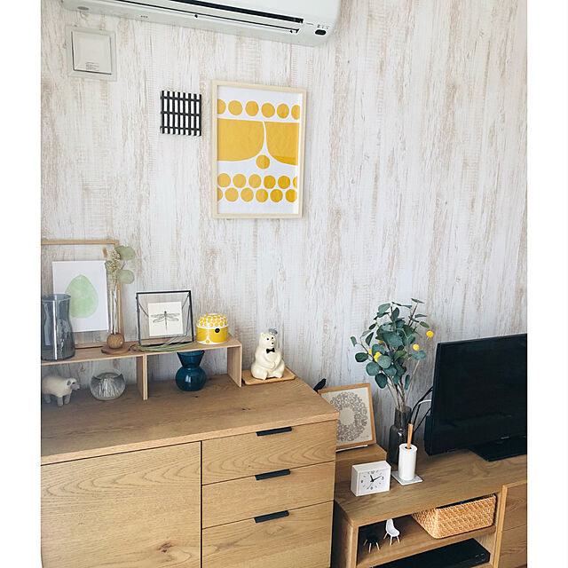 wakameの-12×12cmちいさなファブリックパネル［ スクエア ］スモークブラックの家具・インテリア写真