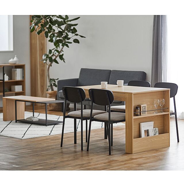 Simple-Styleのアイリスオーヤマ-ダイニングテーブルセット 収納付き DTS-STRの家具・インテリア写真