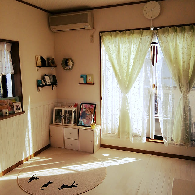 sumireのアイリスオーヤマ-アイリスオーヤマ カラーボックス 木製扉 縦置き専用 幅38.4×高さ26.9×厚さ3.4cm ホワイト CXD-38Wの家具・インテリア写真