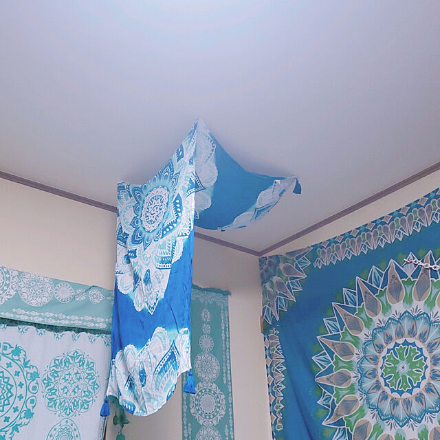 yukikarasnake10の-チャイハネ公式店 [セレーネカーテン(178cm)] エスニック アジアン ボヘミアン ファブリック カーテン ISAP5256の家具・インテリア写真