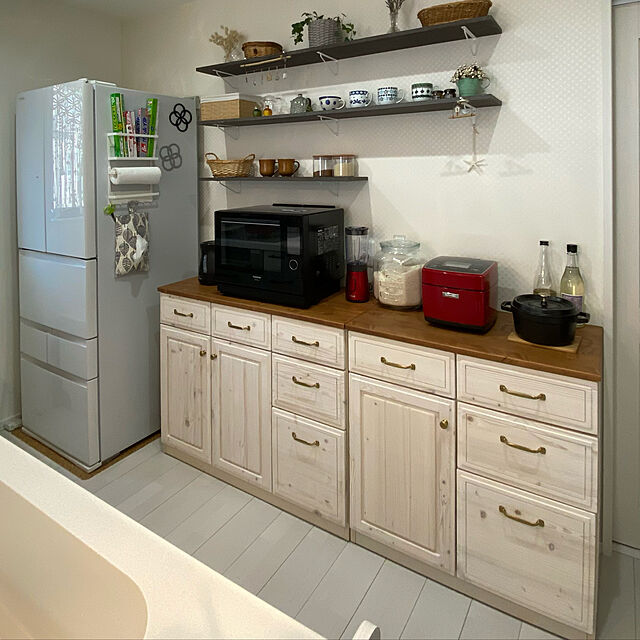 Meのニトリ-キッチンカウンター(シナモ105 WH) の家具・インテリア写真