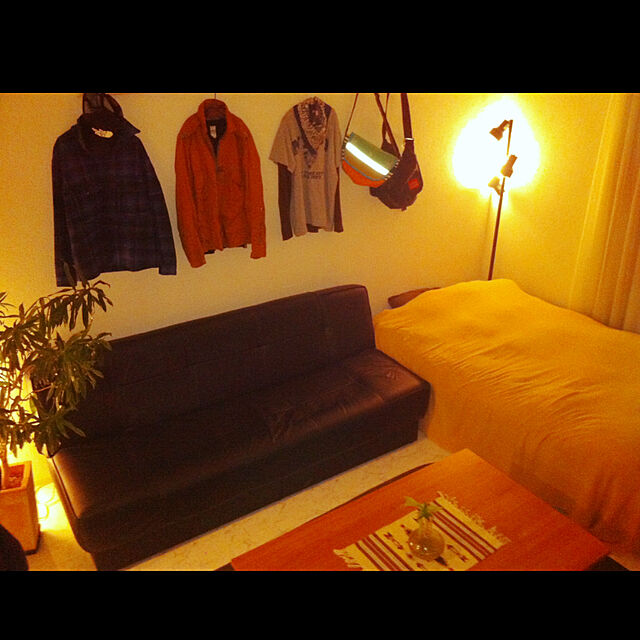 commonote21の無印良品-ポリエステル二重織プリーツカーテン（防炎・遮光性）／杢アイボリーの家具・インテリア写真