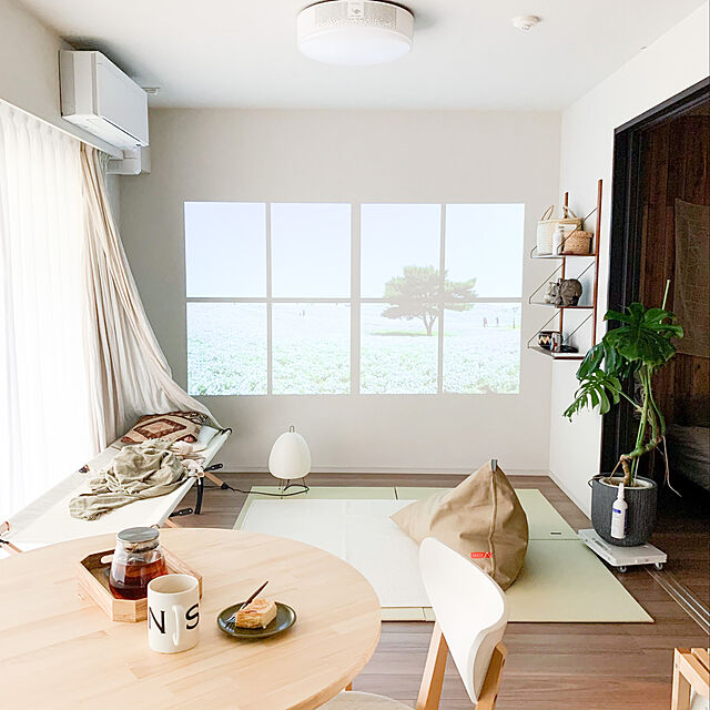 Mikiの-【3年保証】1AIsamuNoguchi(イサムノグチ)「AKARI あかり」スタンドライト 和紙[テーブル・フロアスタンドライト/和風照明] 【75000】の家具・インテリア写真