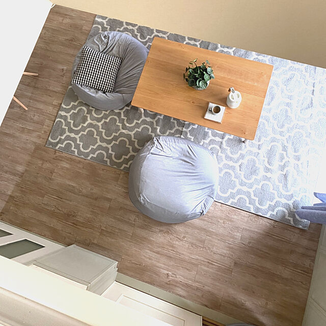 hamuのニトリ-ウィルトン織りラグ(ロト GY 200X285) の家具・インテリア写真