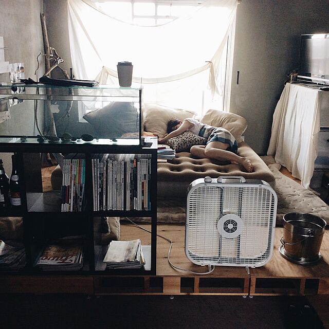 hiroyakizawaのハモサ-【LASKO】 ラスコ ボックスファン [ホワイト] BOX FAN 《3733》（サーキュレーター/扇風機）の家具・インテリア写真