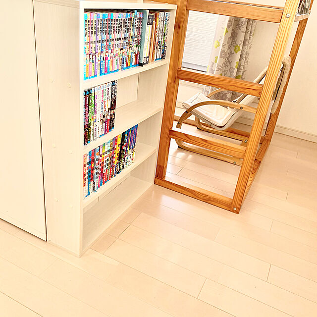 tamのアイリスオーヤマ-アイリスオーヤマ 本棚 コミックラック 大容量 幅59.9×奥行15×高さ84㎝ アッシュブラウン CORK-8460の家具・インテリア写真