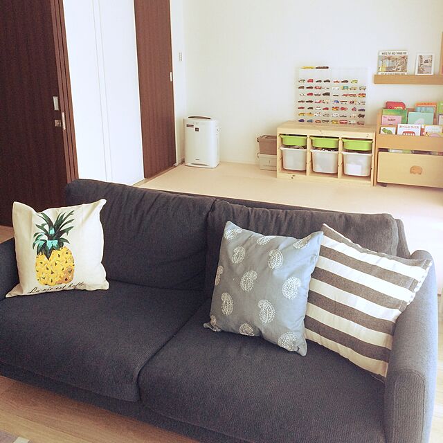 risaのニトリ-クッションカバー(IN ペイズリー TBL) の家具・インテリア写真