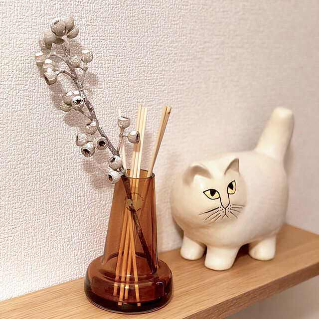 pooの-リサラーソン（Lisa Larson）猫の置物 MOA（モア）【正規輸入品】 猫グッズ 猫雑貨 猫 ねこ 置物 陶器の置物 北欧雑貨の家具・インテリア写真