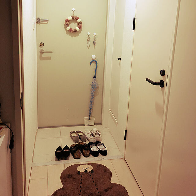 soramameのセンコー-【くまのがっこう】ジャッキーフェイス アクセントマット 約50×60cm ブラウン[ キャラクター バスマット ダイカットマット トイレマット ] 【MA04トイレ】の家具・インテリア写真