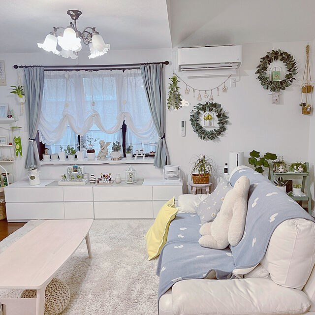 miyuのイケア-NATTSLÄNDA ナットスレンダ クッションカバーの家具・インテリア写真