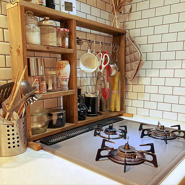 MORCART「ice cream白灰格子」タイルシール キッチン 耐熱 防水 洗面所 タイルシート はがせる 3D 剥がせる 壁紙シール 