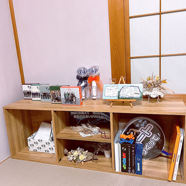 maronのニトリ-簡単組立て Nクリック ボックス レギュラー3段(ライトブラウン) の家具・インテリア写真