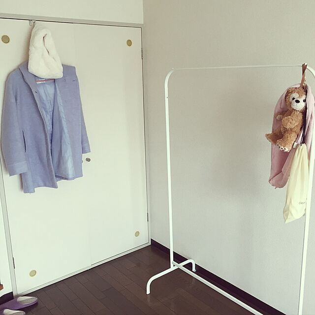sayaのイケア-イケア 通販 ikea IKEA MULIG 洋服ラック ホワイトの家具・インテリア写真