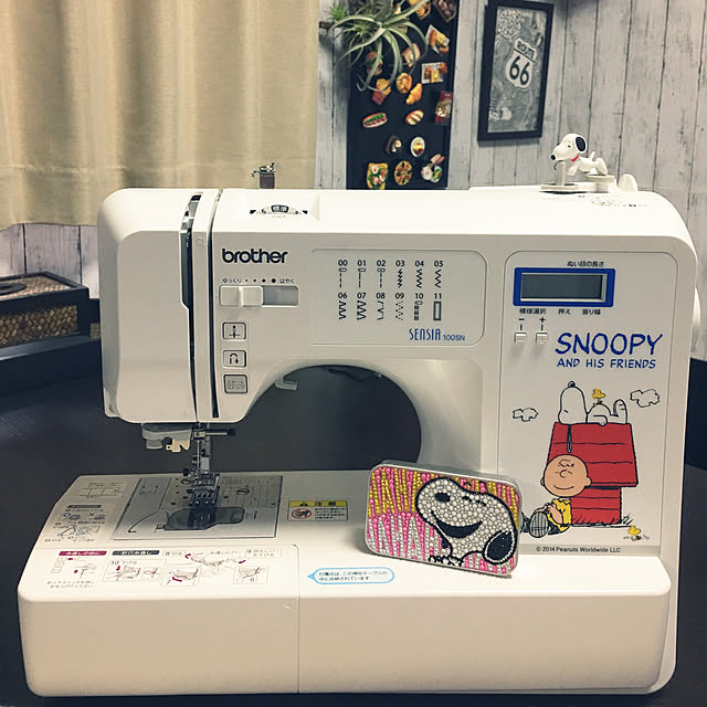 ブラザー 100SN CPV7201 SNOOPY スヌーピー ミシン-