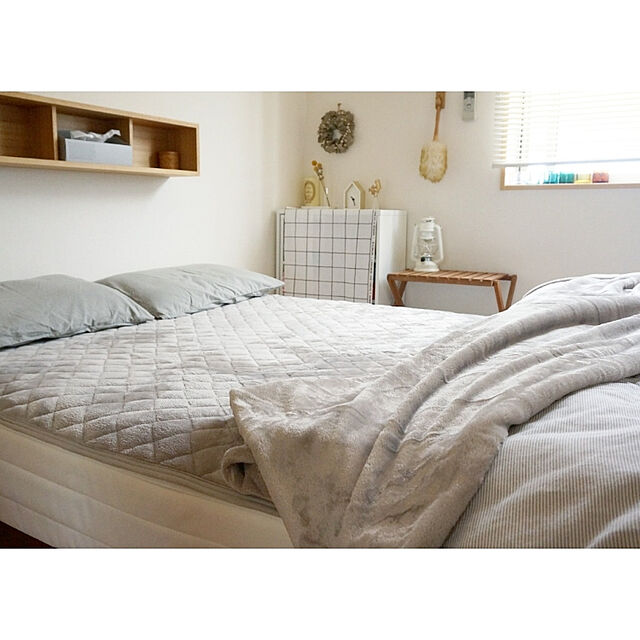 shima_shimaの-毛布 ダブル マイクロファイバー毛布＋敷パッド ダブルセット CHARMANTE BONHEURの家具・インテリア写真