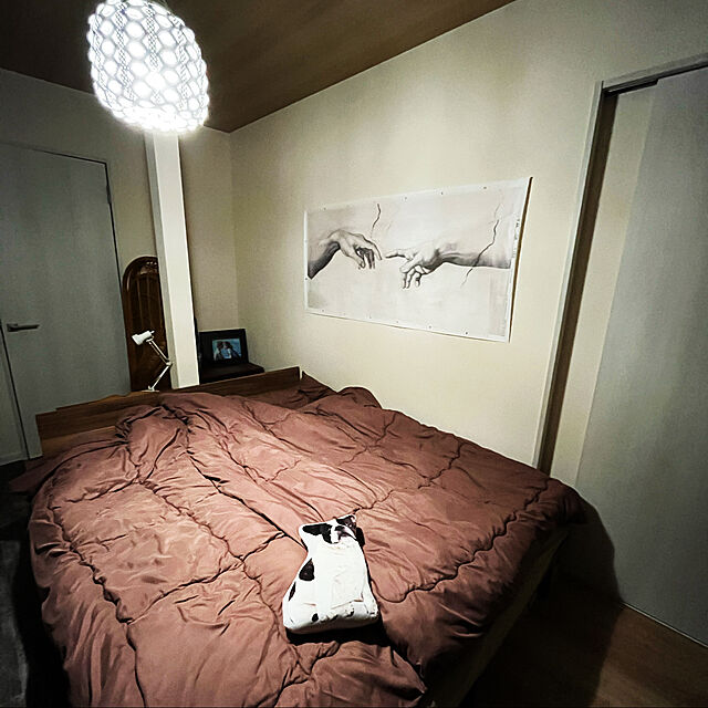 uninekoの無印良品-無印良LEDアルミアームライト・ベース付 型番:MJ1505 37494916の家具・インテリア写真