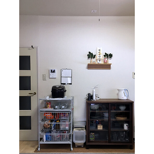 OYASUMIの無印良品-スチールユニットシェルフ・ワゴンセットの家具・インテリア写真