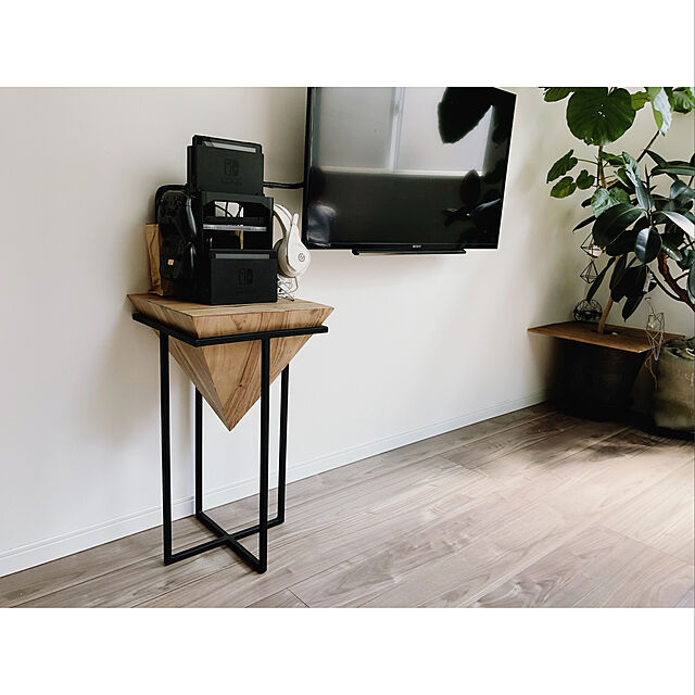 iiisの-MASALA(マサラ) 天然木のデザインサイドテーブル ST-L640 1個の家具・インテリア写真