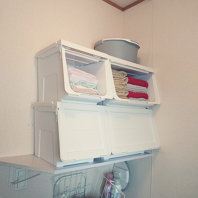 noguriの-プロフィックス カバコ モノ スリム M ホワイト収納ケース 衣装ケース フラップ 天馬 公式 公式店 日本製の家具・インテリア写真