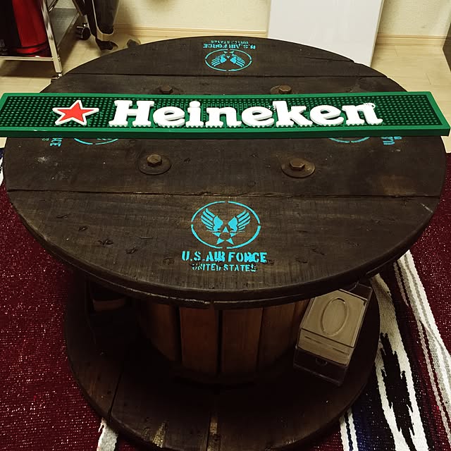 yupiyupiyhaaaの-【アメリカンスタイル】【ラバーマット】【バーマット】【ダッシュマットでも】【RUBBER BAR MAT】【Heineken】【レギュラーサイズ】の家具・インテリア写真