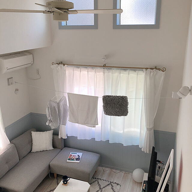Akaneの-BROOKLYN LAUNDREEL ブルックリン ランドリール 室内干し用ベルト4m部屋干し 梅雨 PM 2.5 防カビ・防菌仕様の家具・インテリア写真