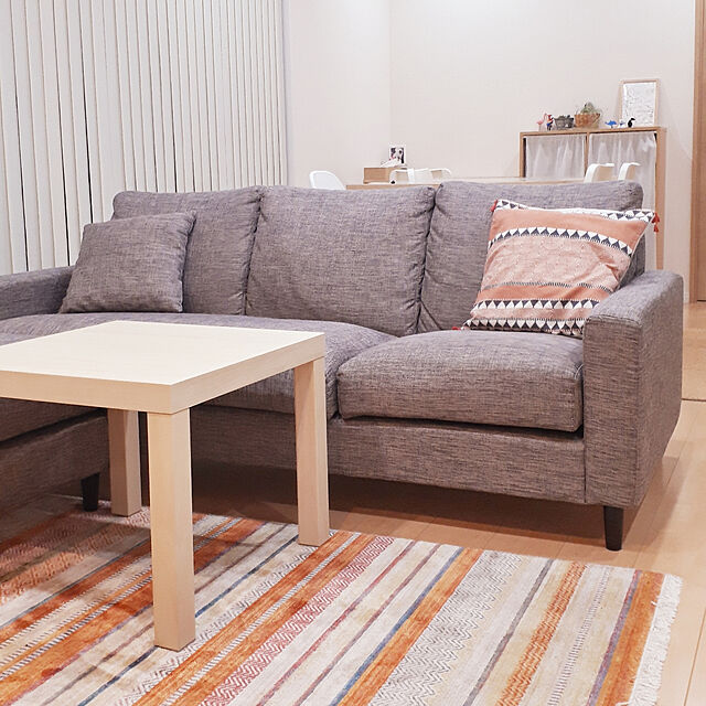 maro38のニトリ-布張りカウチソファ(フェイ2 GY) の家具・インテリア写真