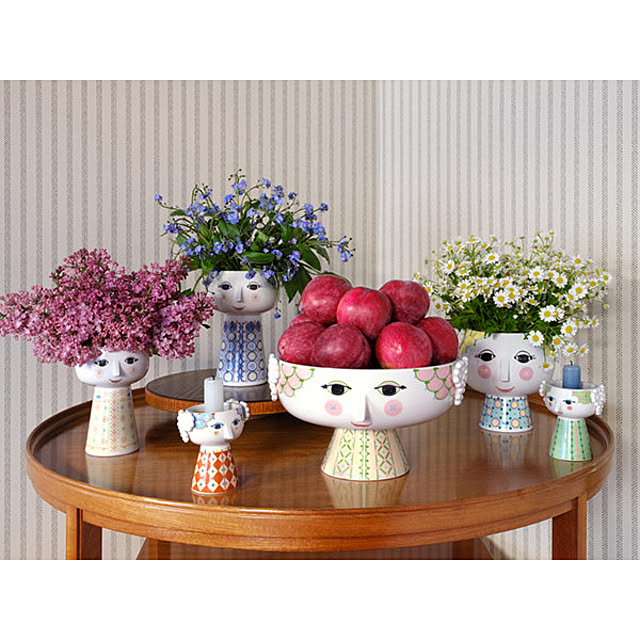 viewgardenのBJORN WIINBLAD-Bjor1 Wiinblad ビヨン・ヴィンブラッド Eva Flower Pot エヴァ フラワーポット イエロー 花びん 北欧雑貨 陶器 北欧の家具・インテリア写真