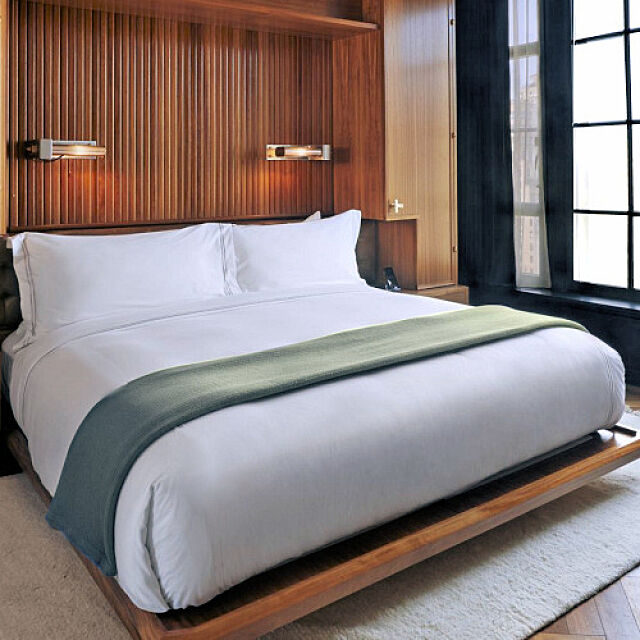 Hotel-Bedの-パーフェクトスイート上下セット S(シングル)サイズ ホテルベッド 最高級モデル★「サータ(SERTA)」ライトブリーズ6.8ピローソフト ホテル市場向けタイプの家具・インテリア写真