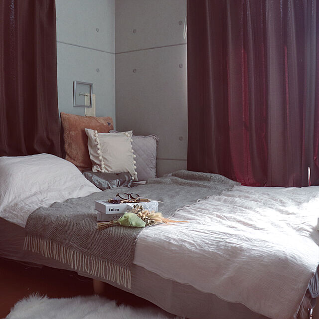 cocomeikuu0913の-salut!(サリュ) ライフスタイル ベロア刺繍風クッションカバー(グレー) その他の家具・インテリア写真