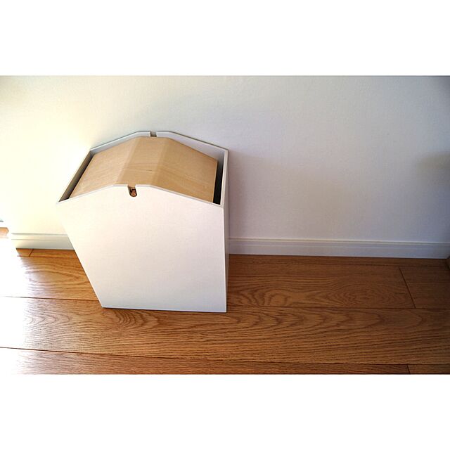 jimiの-【クーポンあり】ARROWS S(アローズ S) YK07-009[矢印の形をしたスリムでシンプルなデザインのごみ箱(ゴミ箱) 日本製 おしゃれな回転式ふた付きヤマト工芸のダストボックス 10L]の家具・インテリア写真