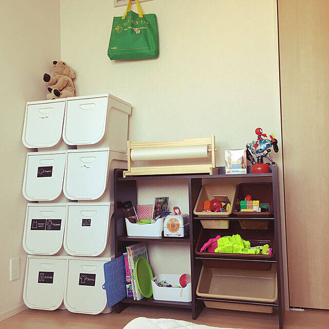 rinrinrinのアイリスオーヤマ-おもちゃ 収納 おもちゃ箱 子供部屋 おしゃれ 子供 おもちゃ収納 本棚 絵本 収納ボックス ラック HTHR-34 アイリスオーヤマの家具・インテリア写真