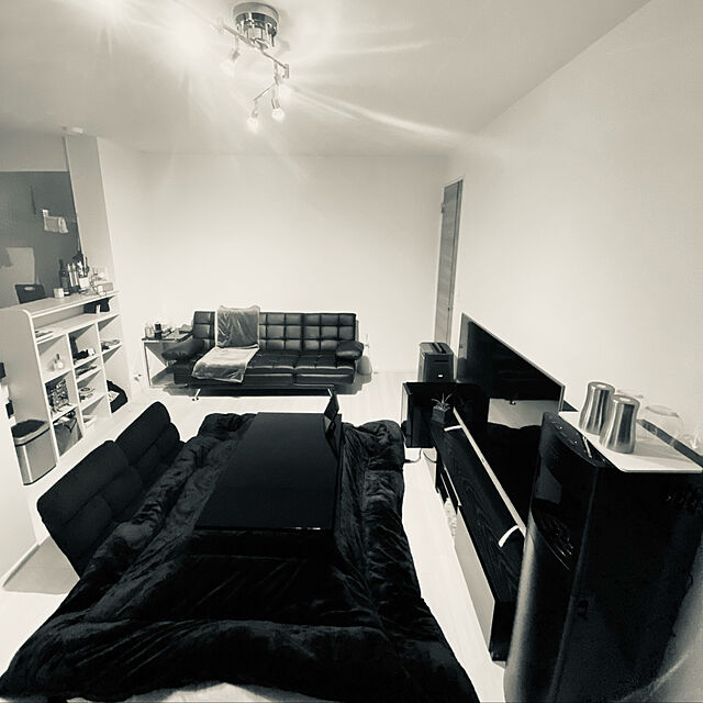 chiiの東谷-サイドテーブル W45×D40×H54.5 クリアの家具・インテリア写真