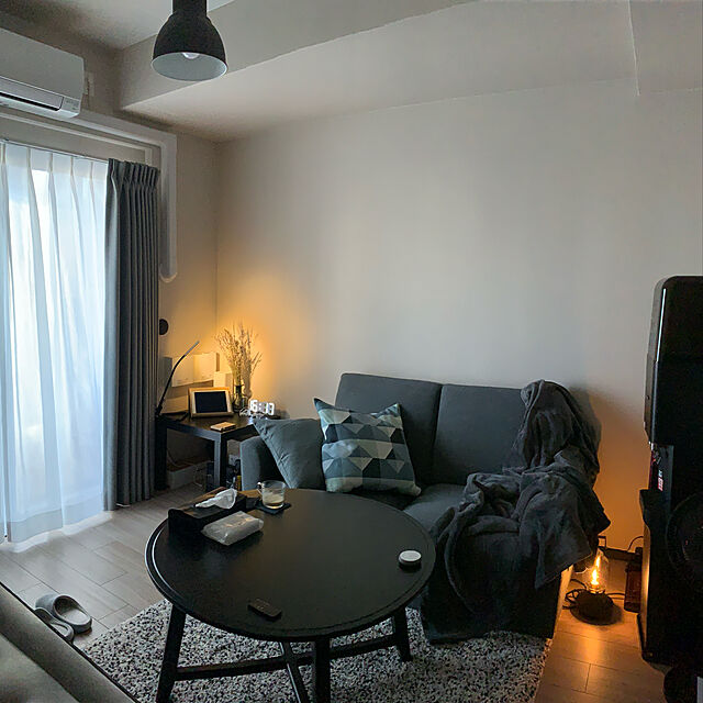rinのニトリ-布張りソファベッド(フォワード GY) の家具・インテリア写真