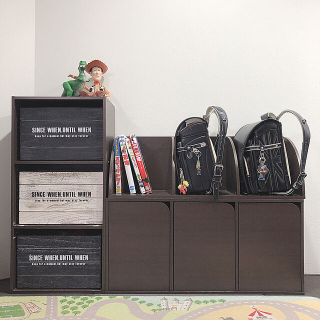 fss-mamaのニトリ-カラーボックスカラボ 3段(BK) の家具・インテリア写真