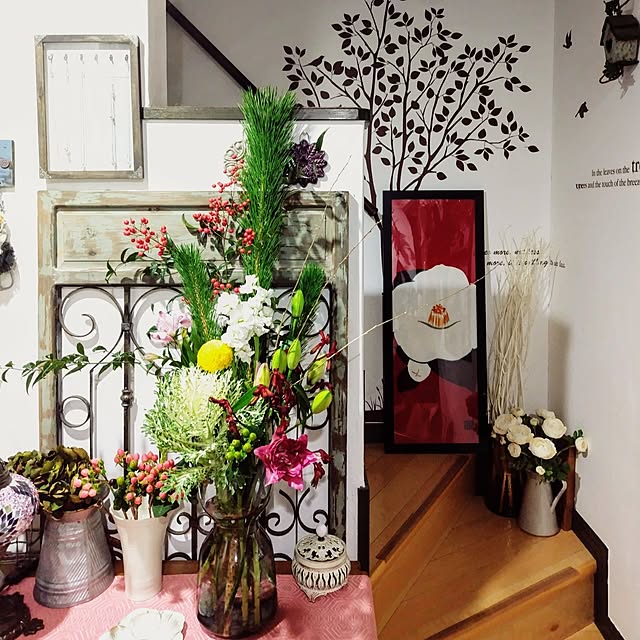 hiro3のアトリエKigi-ムニュムニュ むにゅむにゅ アイアン 風 アート パネル シャビー フレーム フレンチシャビーの家具・インテリア写真