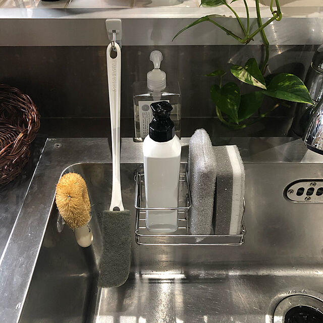 mutsuの-3M スコッチブライト スポンジ キッチン 泡立ちゆたか ソフトスポンジ グレー 食器 洗い モノトーン キズつけない 抗菌 1個の家具・インテリア写真