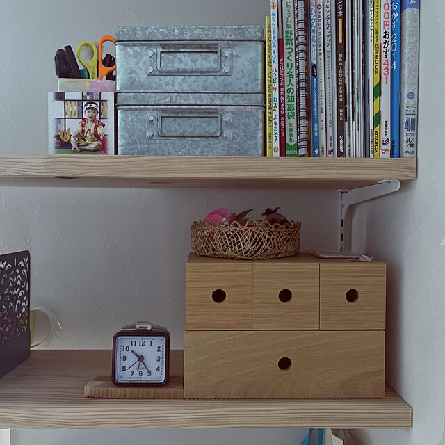 siosai10の無印良品-無印良品 木製小物収納3段 約幅8.4ｘ奥行17×高さ25.2cm 良品計画の家具・インテリア写真