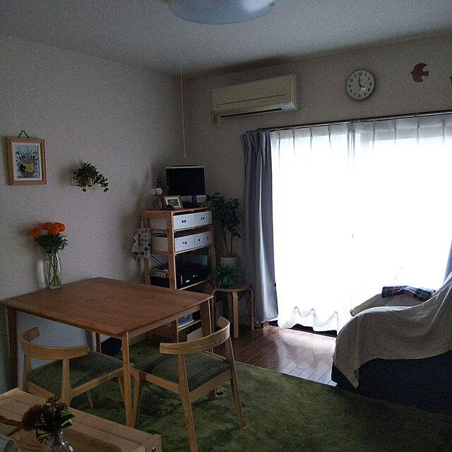 Ayaのニトリ-ダイニングテーブル(アルナス13570 LBR) の家具・インテリア写真