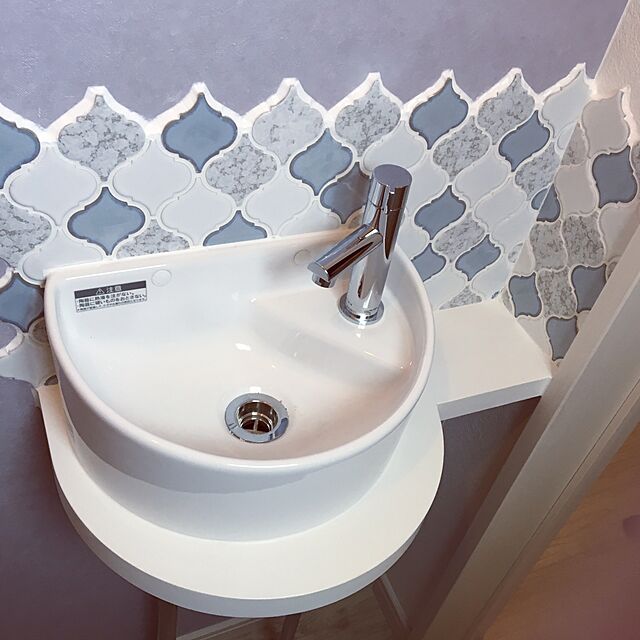 INAX INAX/LIXIL【YAWL-33(S)】狭小手洗器 手洗タイプ（丸形） アクアセラミック 床排水（Sトラップ） 壁給水 一般地・寒冷地共用 〔HC〕